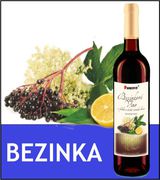 Bezinkové víno - bylinné polosladké skleněná láhev 0,75 l