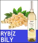 Víno z bílého rybízu skleněná lahev 0,75 l