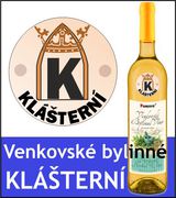 Venkovské bylinné klášterní skleněná lahev 0,75 l