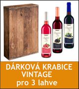 Dárková krabička Vintage - 3 lahve