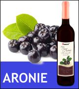 Víno z arónie - černého jeřábu - polosladké skleněná lahev  0,75 l