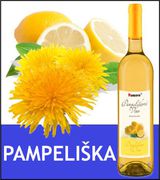 Pampeliškové víno - polosladké skleněná lahev 0,75 l